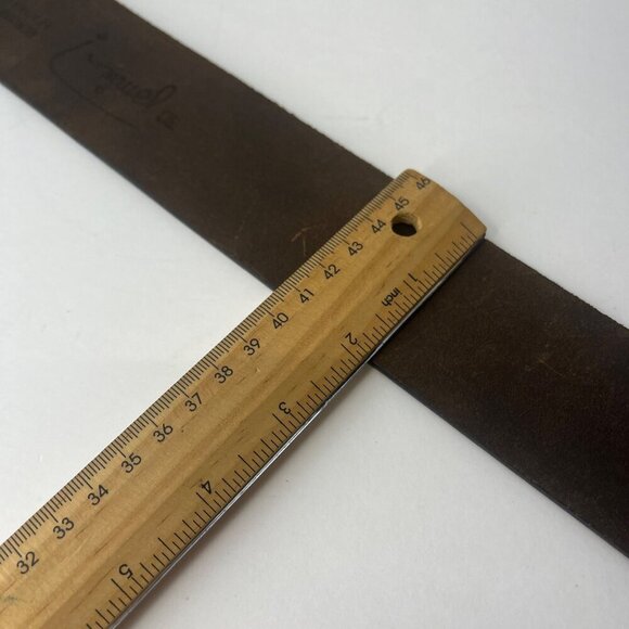 Jamie Leather Belt Size 30 Two Prong Buckle Unisex Black Color USA Made Boho - Picture 10 of 11